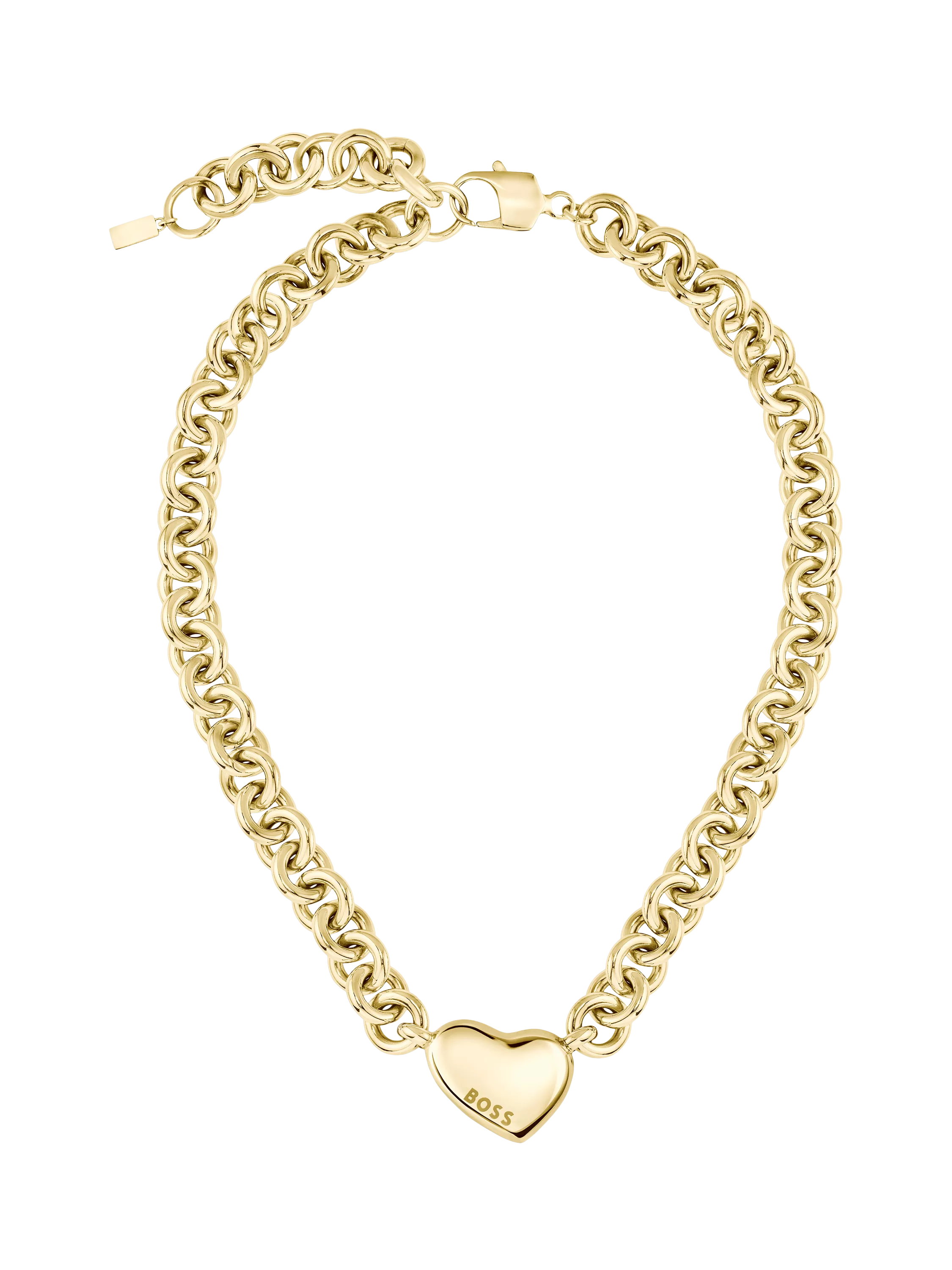 BOSS Honey Love heart pendant necklace gold, UK version
