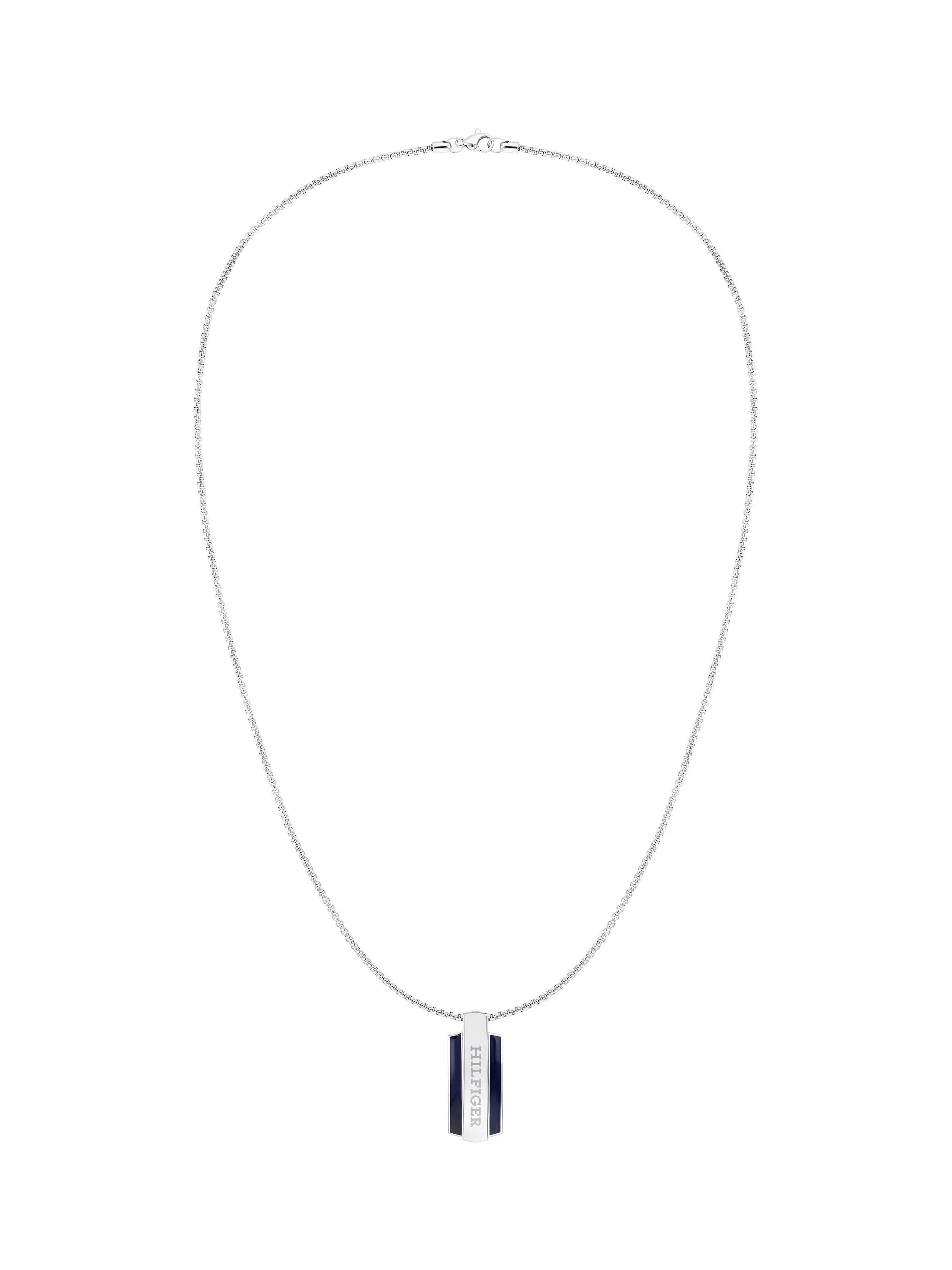 Tommy Hilfiger men's pendant necklace silver (British brand)