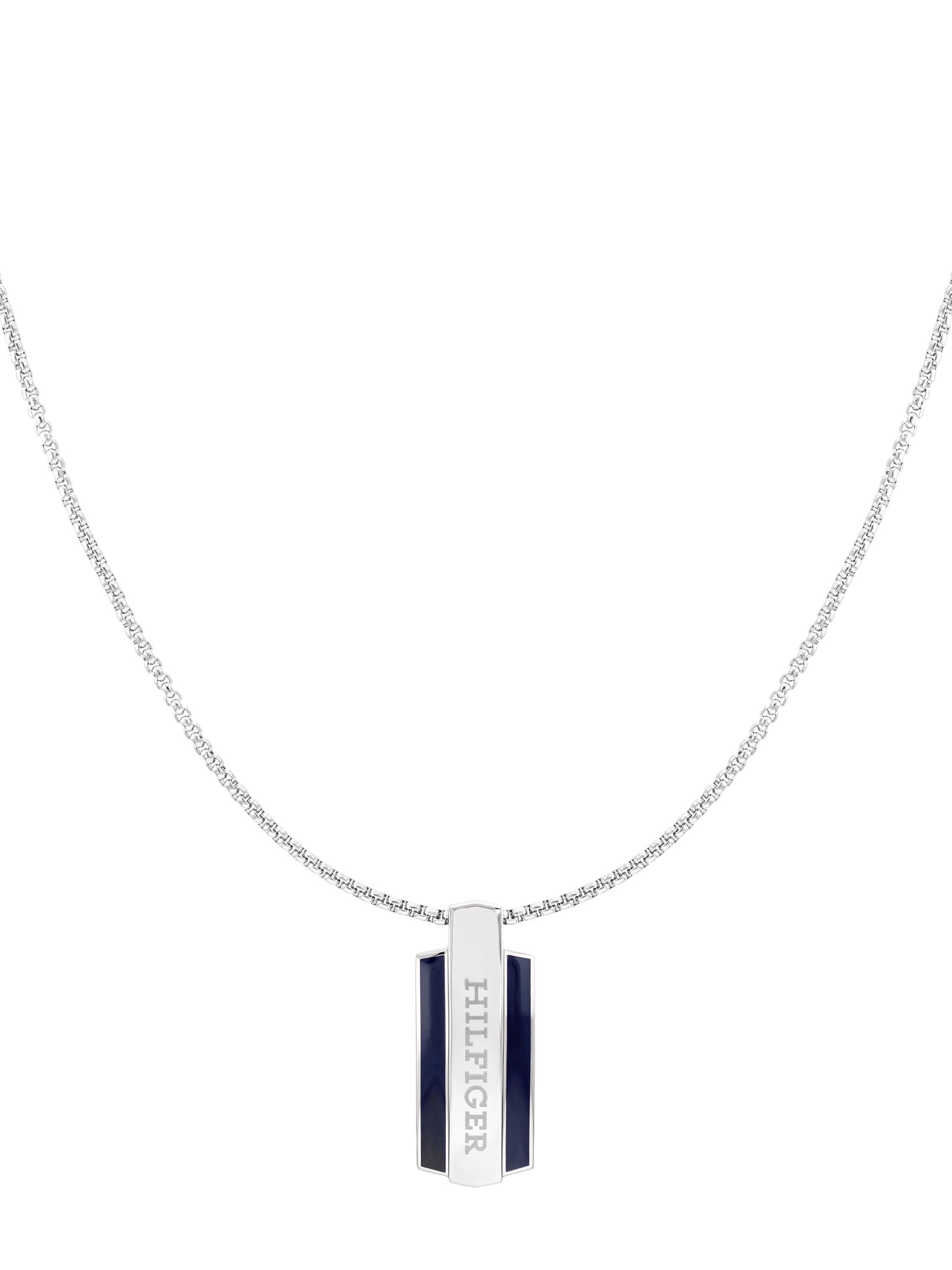 Tommy Hilfiger men's pendant necklace silver (British brand)