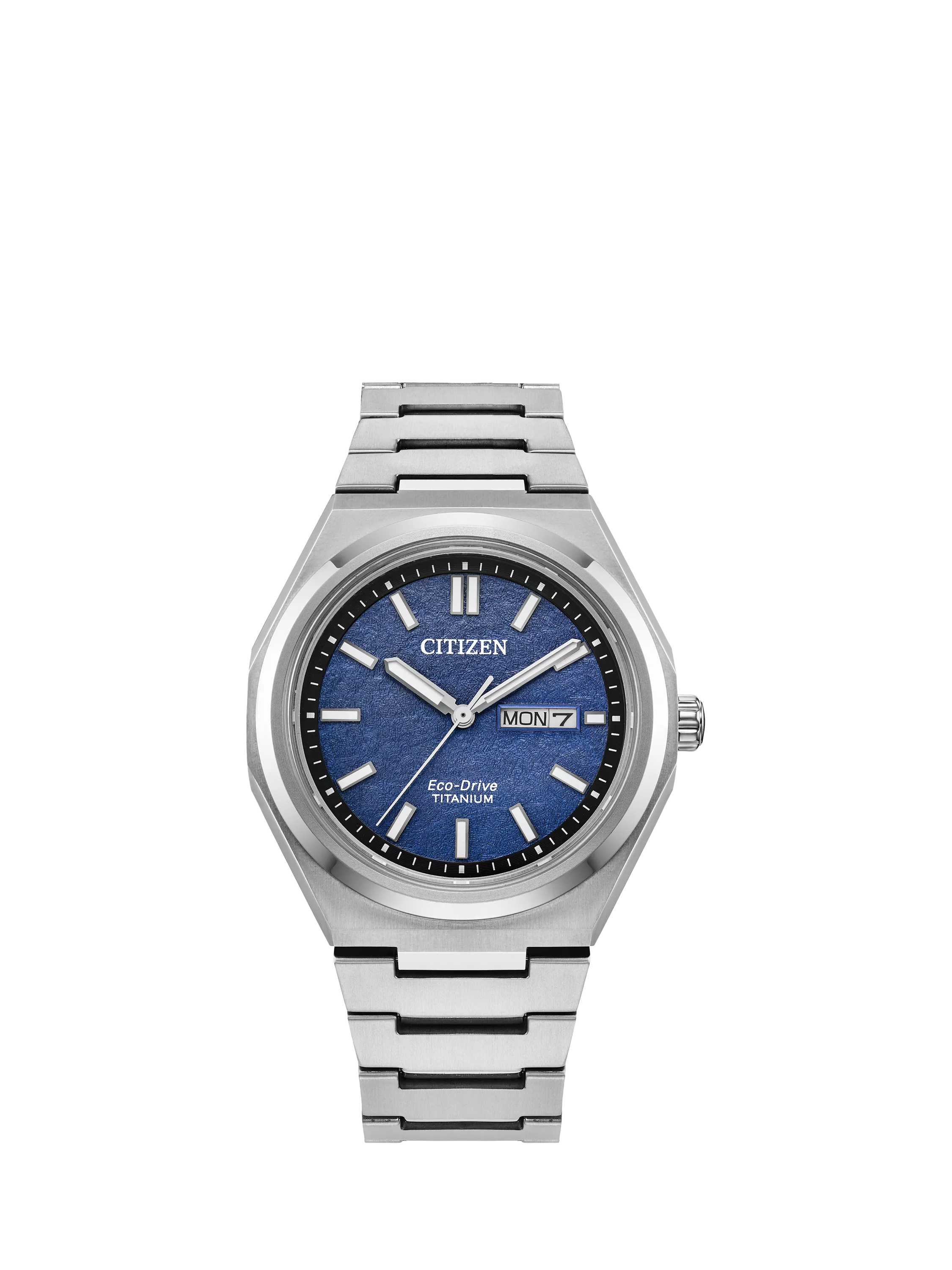 Citizen Zenshin watch blue dial silver bracelet, imported from the UK