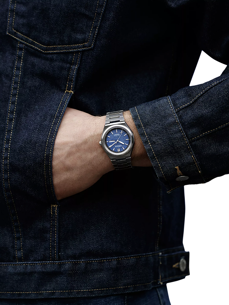 Citizen Zenshin watch blue dial silver bracelet, imported from the UK