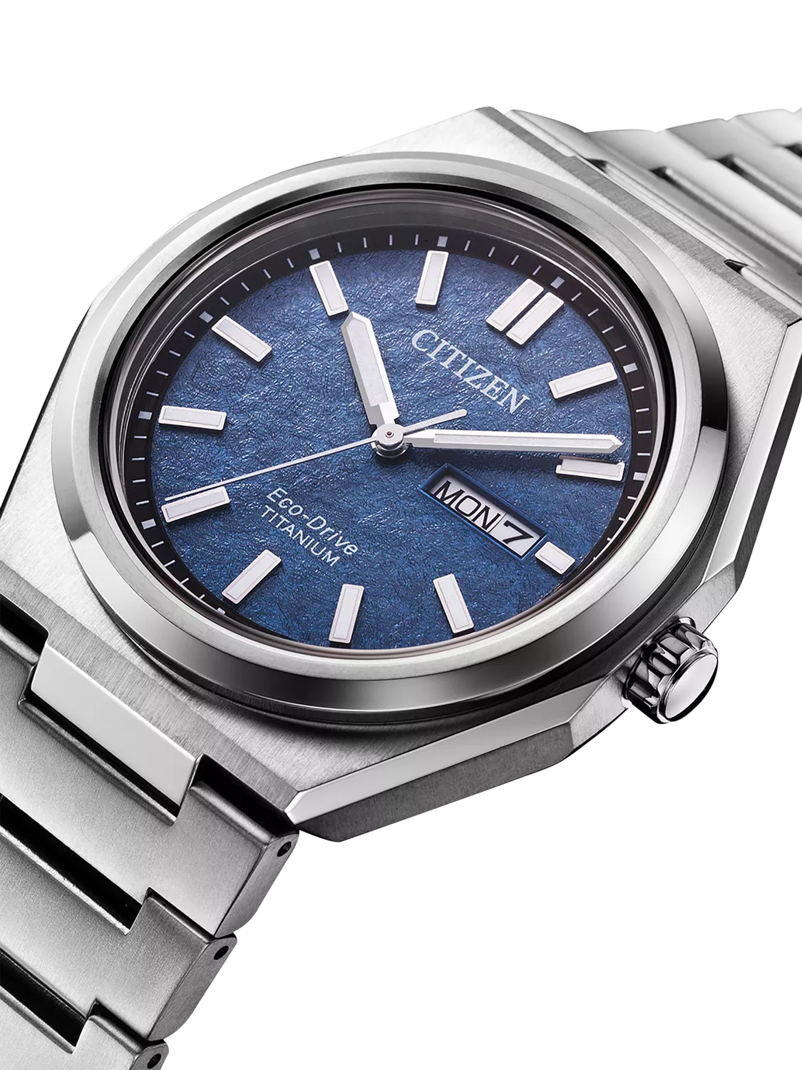 Citizen Zenshin watch blue dial silver bracelet, imported from the UK