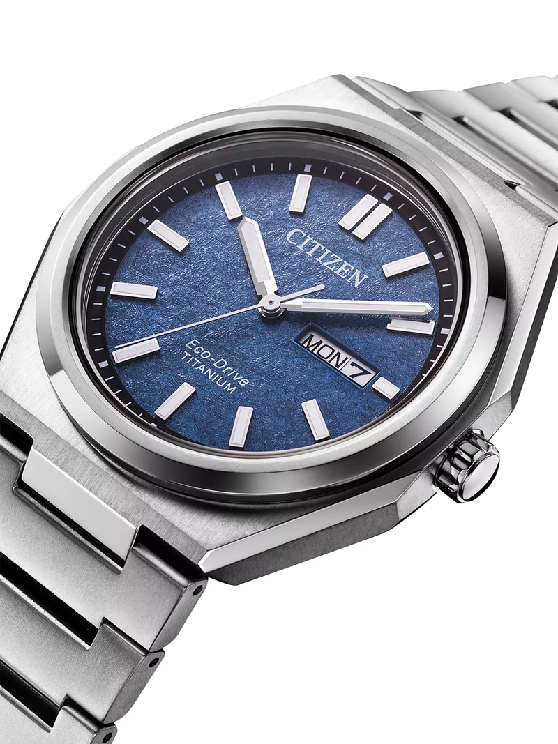 Citizen Zenshin watch blue dial silver bracelet, imported from the UK
