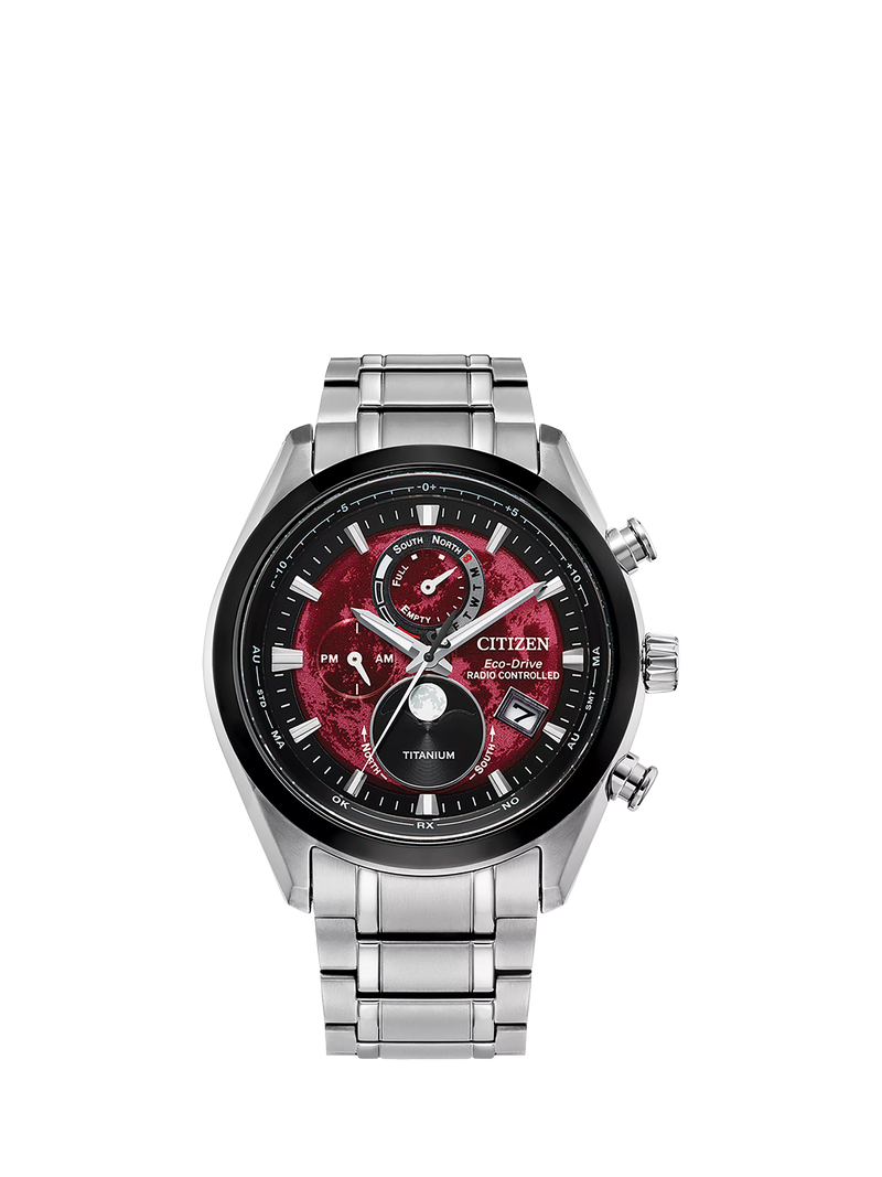 Citizen Tsuki-Yomi Radio-Controlled Moon Phase Eco-Drive Watch