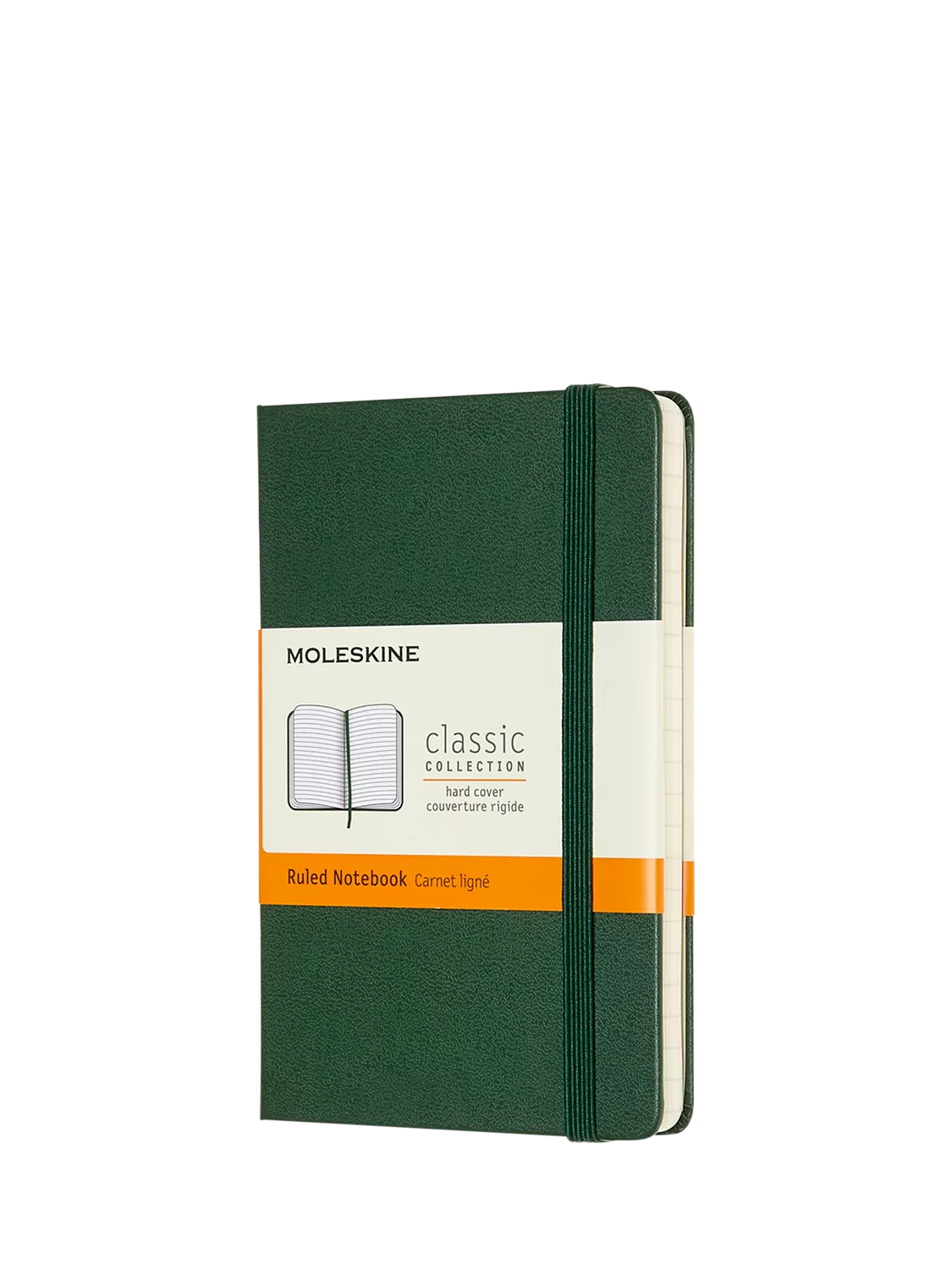 Moleskine pocket hardback notebook green - British product