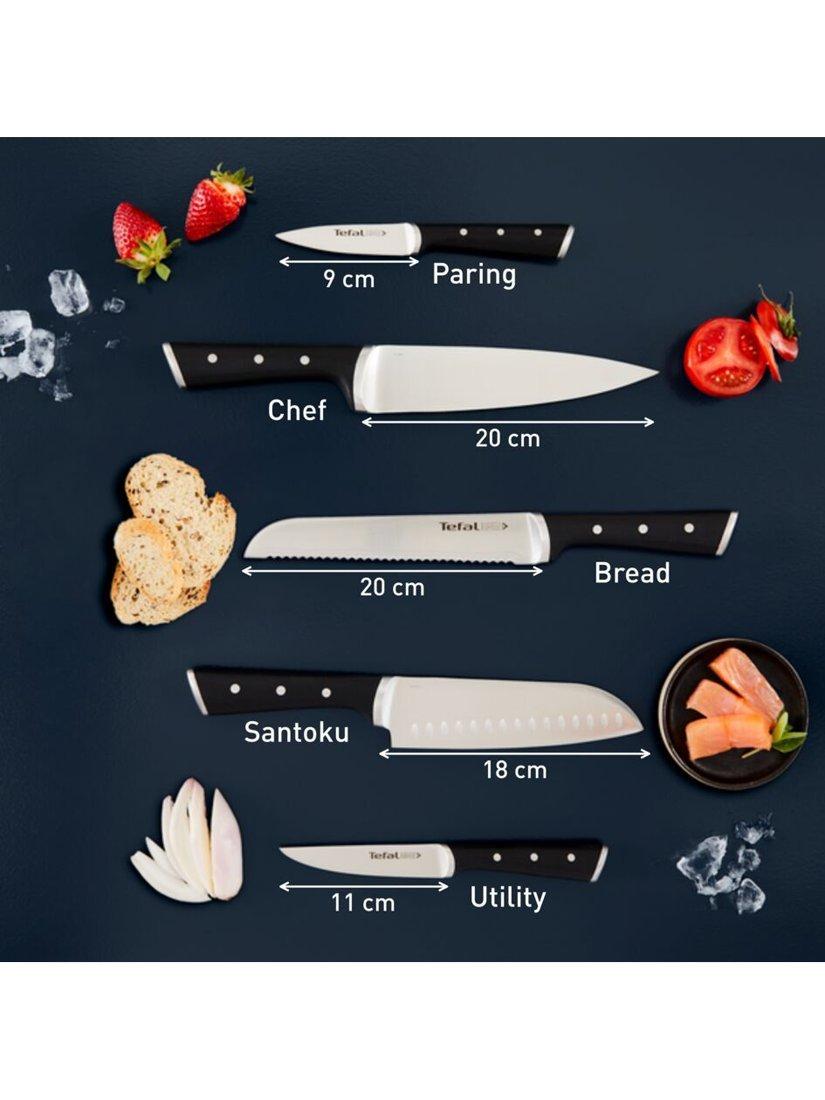 Tefal Ice Force knife block set 5 piece - British product