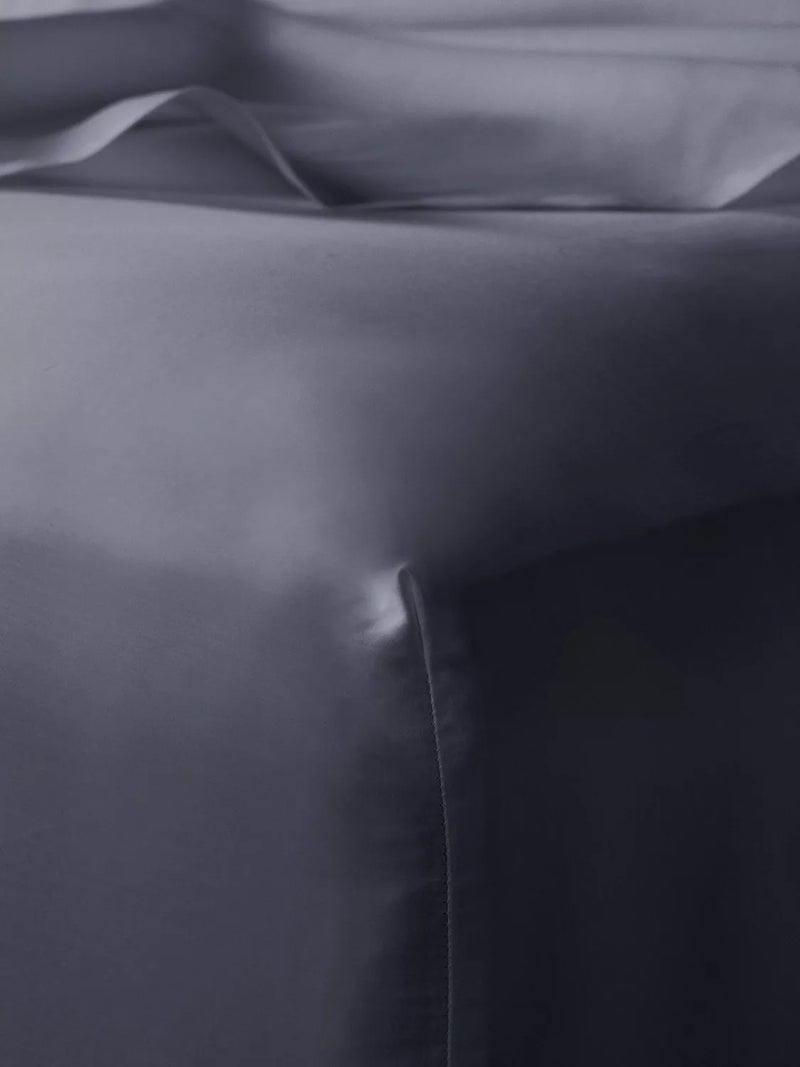 Bedfolk Luxe Cotton Deep Fitted Sheets - Ink Double