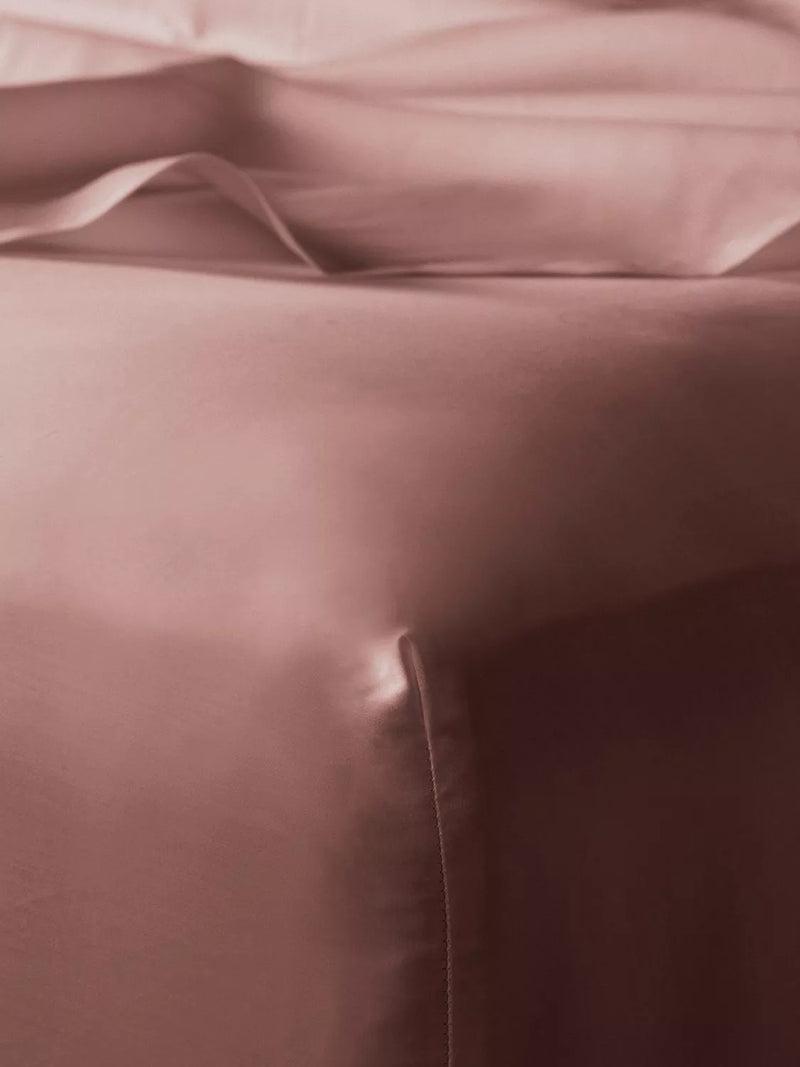 Bedfolk Luxe Cotton Standard Fitted Sheets - Moss Double
