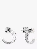 Swarovski Matrix hoop earrings with silver tone, imported from the UK