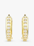 Swarovski mini hoop earrings gold (British brand)