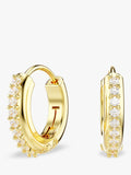 Swarovski mini hoop earrings gold (British brand)