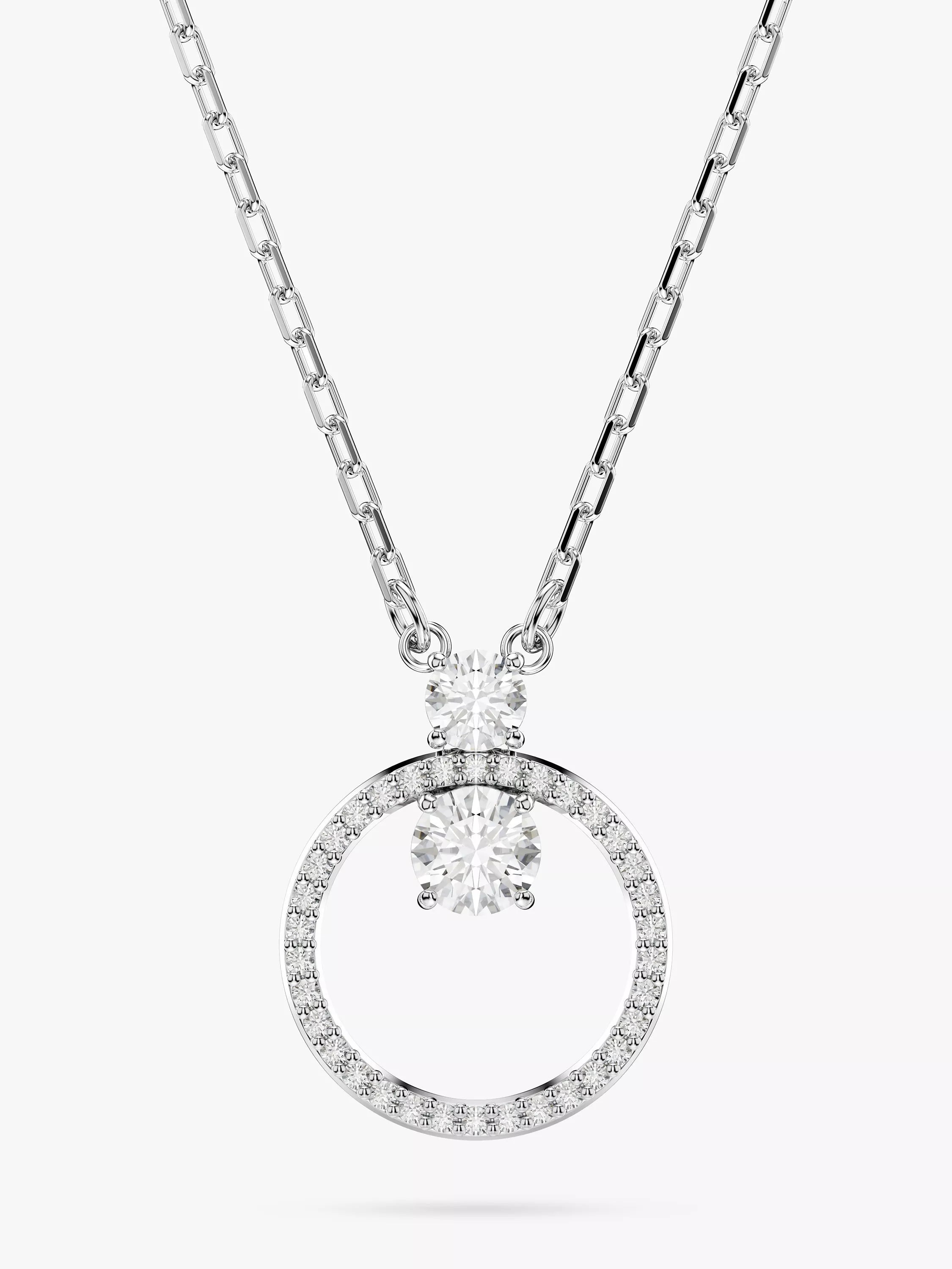 Swarovski silver crystal pendant necklace with Zirconia, imported from the UK