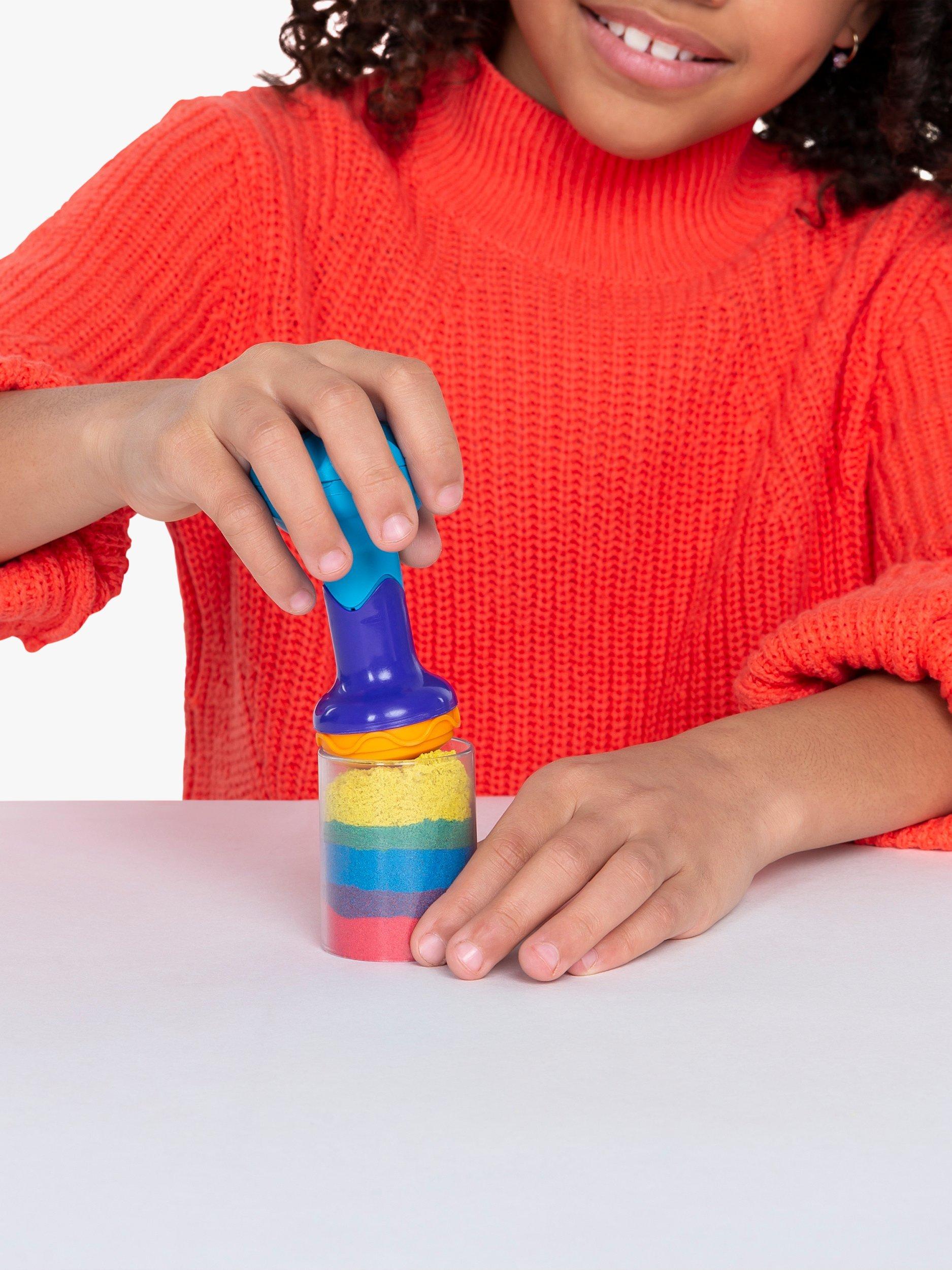 Spin Master Kinetic Sand Rainbow Mix Set, imported from the UK