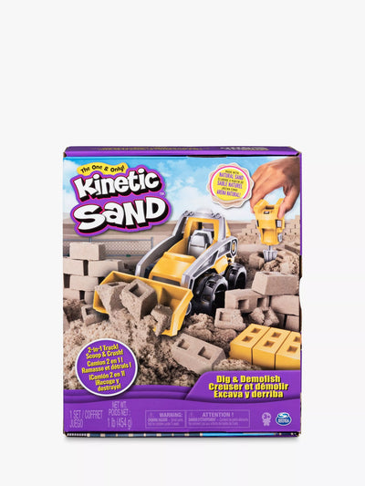 John Lewis Kinetic Sand Dig & Demolish Play Set, 453g- Buy online at McGrocer