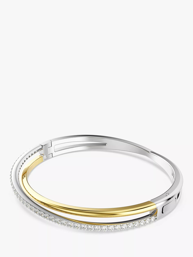 Swarovski Hyperbola two-tone bangle 17.3 cm (British brand)