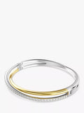 Swarovski Hyperbola two-tone bangle 17.3 cm (British brand)