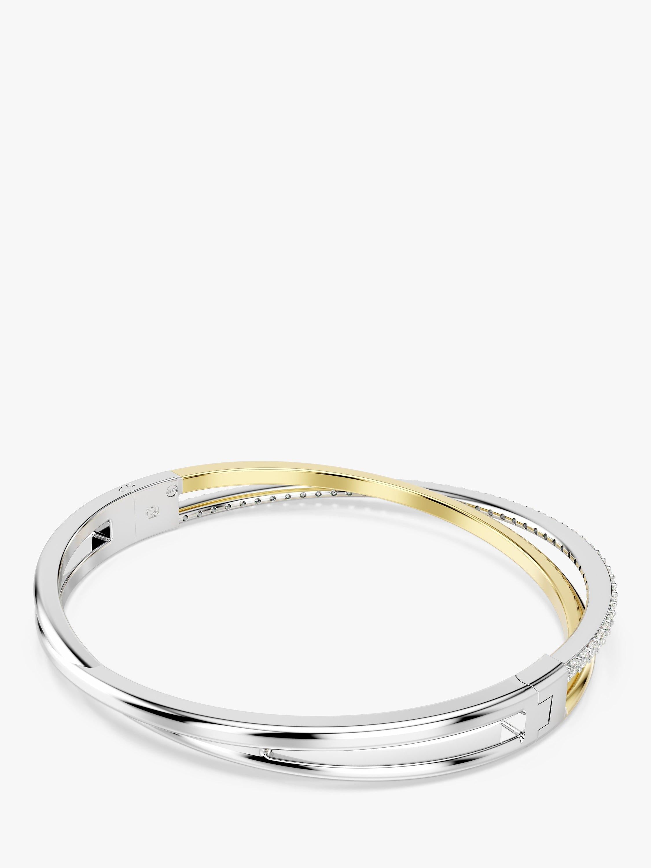 Swarovski Hyperbola two-tone bangle 17.3 cm (British brand)