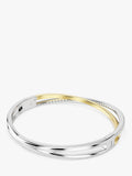 Swarovski Hyperbola two-tone bangle 17.3 cm (British brand)