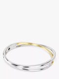 Swarovski Hyperbola two-tone bangle 17.3 cm (British brand)