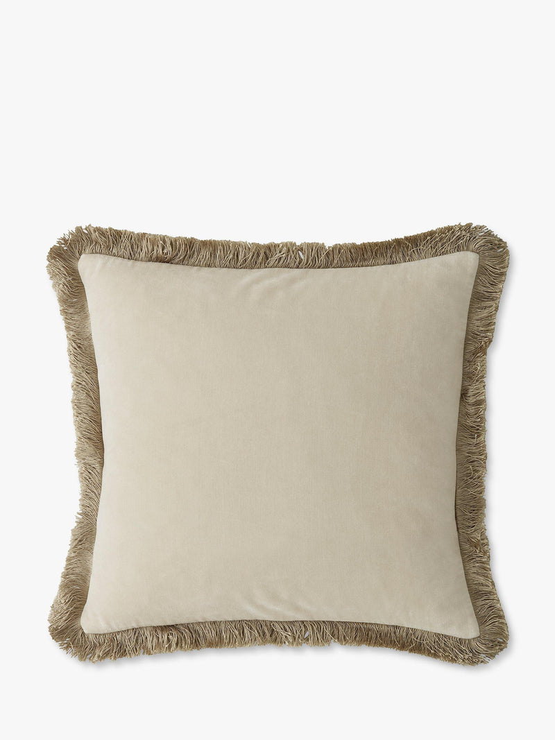 William Morris Pimpernel square cushion in Ink with cotton-velvet reverse (British brand)