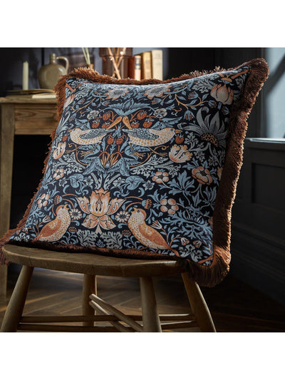 Coussin décoratif William Morris At Home Strawberry Thief 50cm