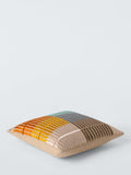 John Lewis square cushion with textured striped design and feather filling, UK version