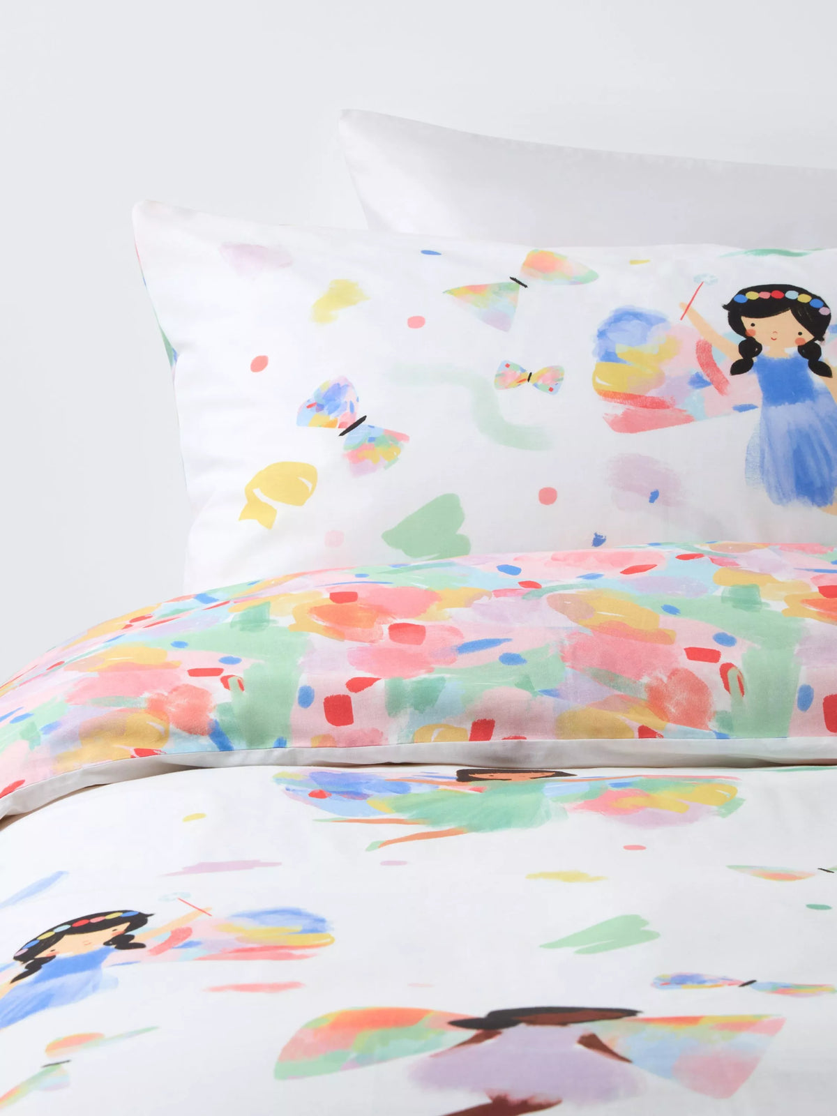 John Lewis Fairy duvet cover and pillowcase set single (British brand)