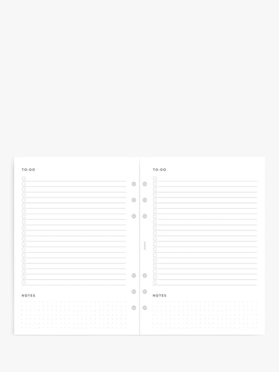 Insérer un organisateur minimaliste A5 
