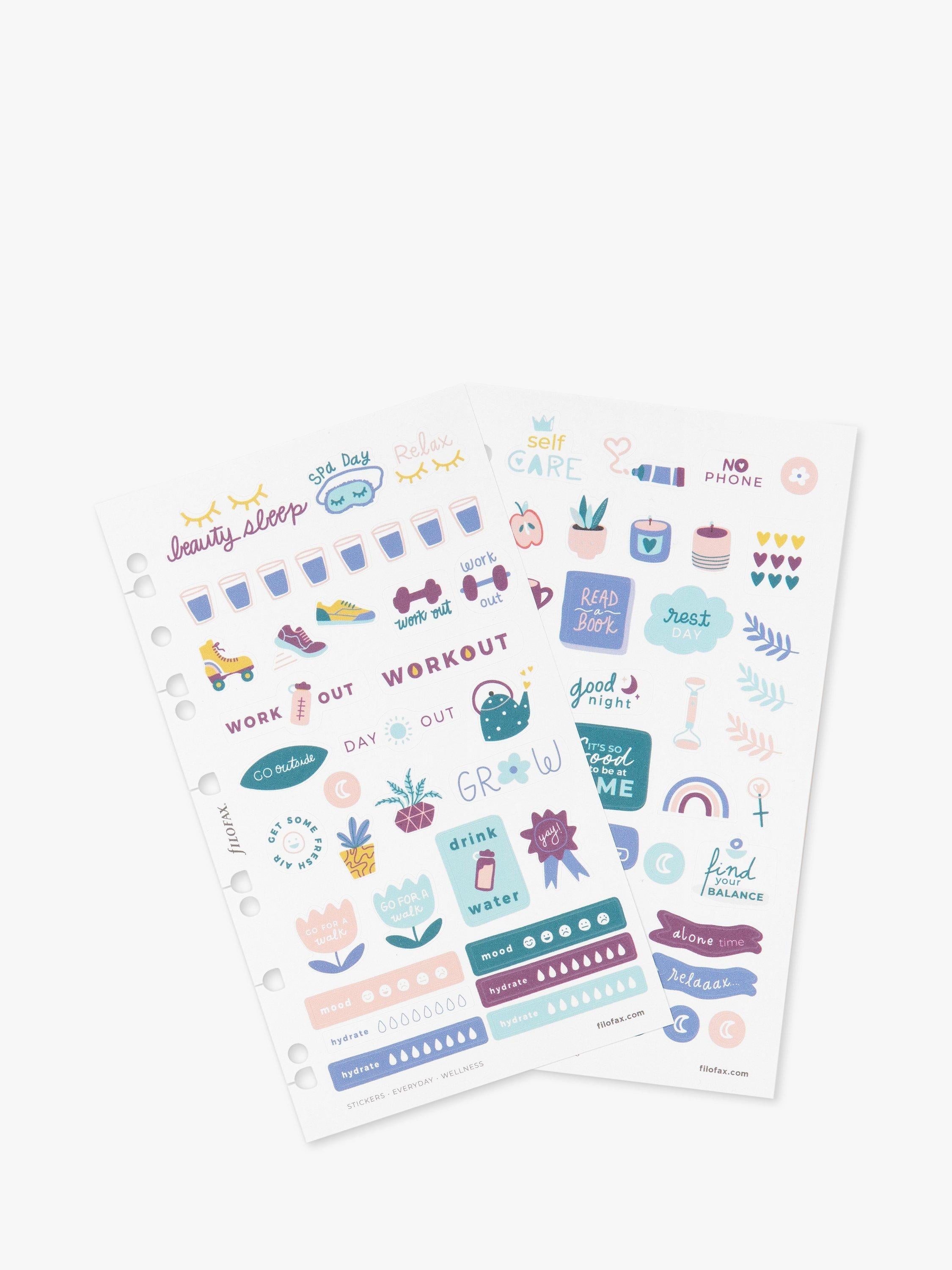 Filofax Everyday Wellness Stickers 216 stickers - British product