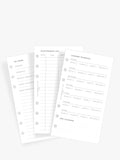 Filofax personal household planner insert for organisers, 56 sheets - British product