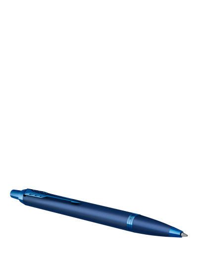 John Lewis Parker IM Monochrome Ballpoint Pen, Blue- Buy online at McGrocer