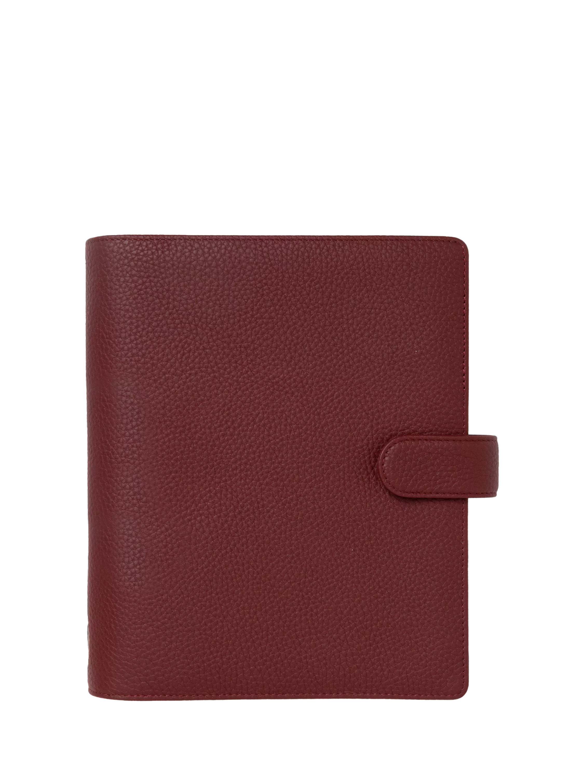 Filofax A5 Norfolk leather personal organiser currant, imported from the UK