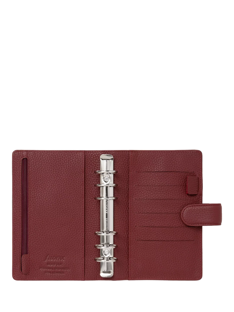 Filofax Norfolk leather personal organiser currant - British product