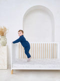 Clair de Lune adjustable cot bed white and natural - British product