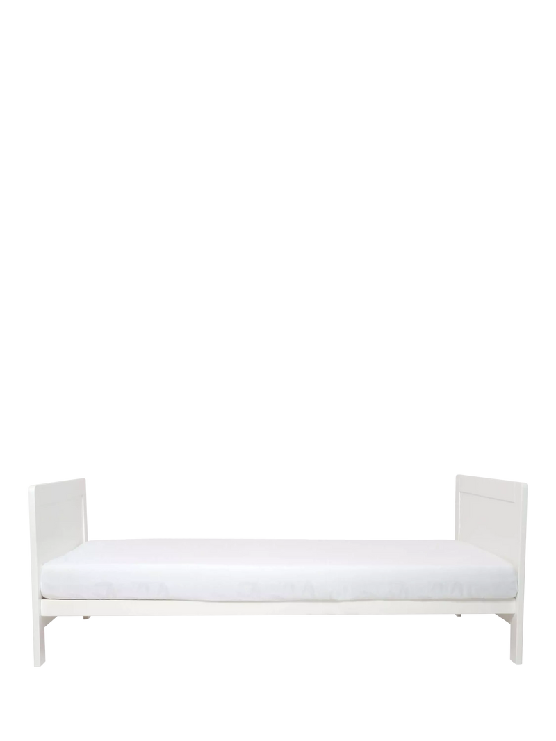 Clair de Lune adjustable cot bed white and natural - British product