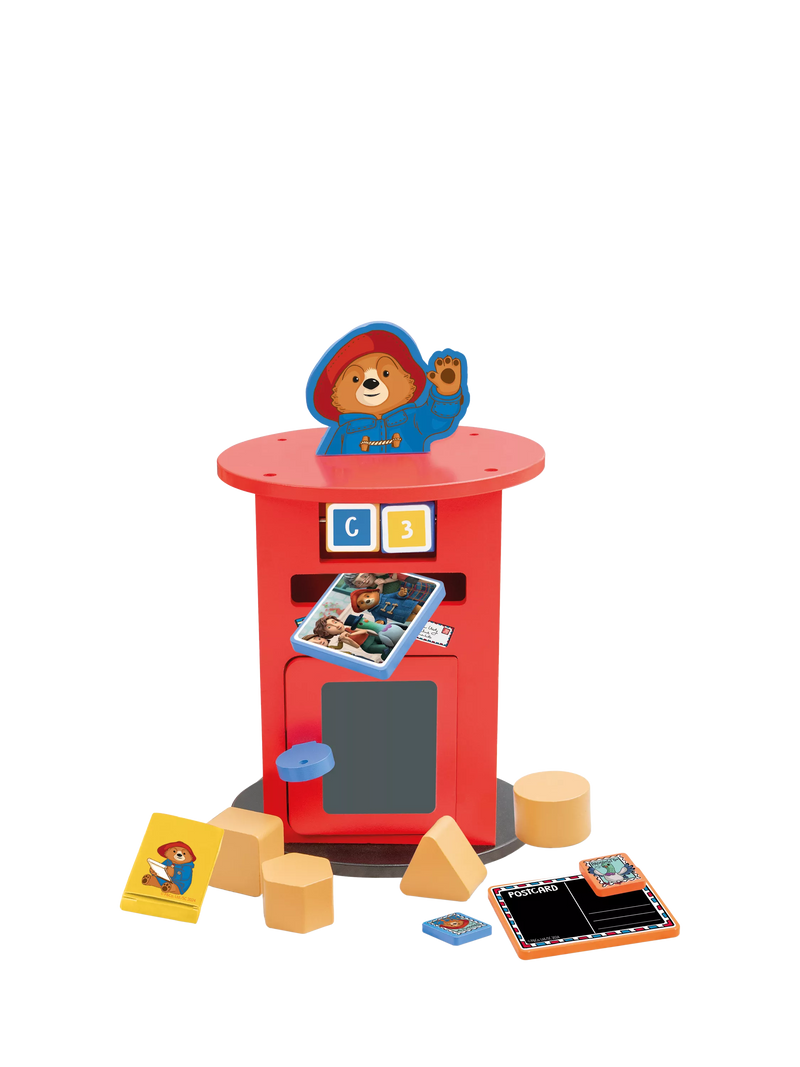 Paddington Bear wooden post box toy set, imported from the UK