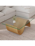 Tom Schneider Pulse coffee table with oak base - British product