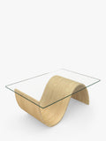 Tom Schneider Pulse coffee table with oak base - British product