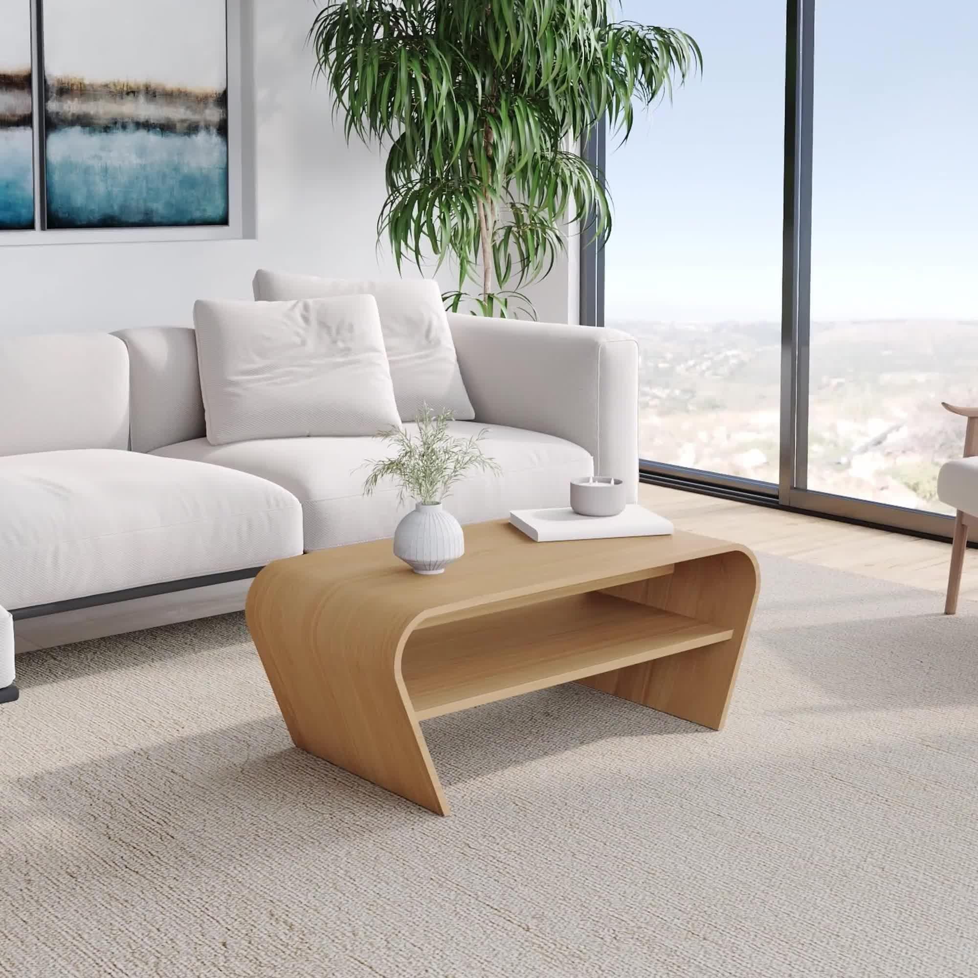 Tom Schneider Taper coffee table oak satin finish - British product
