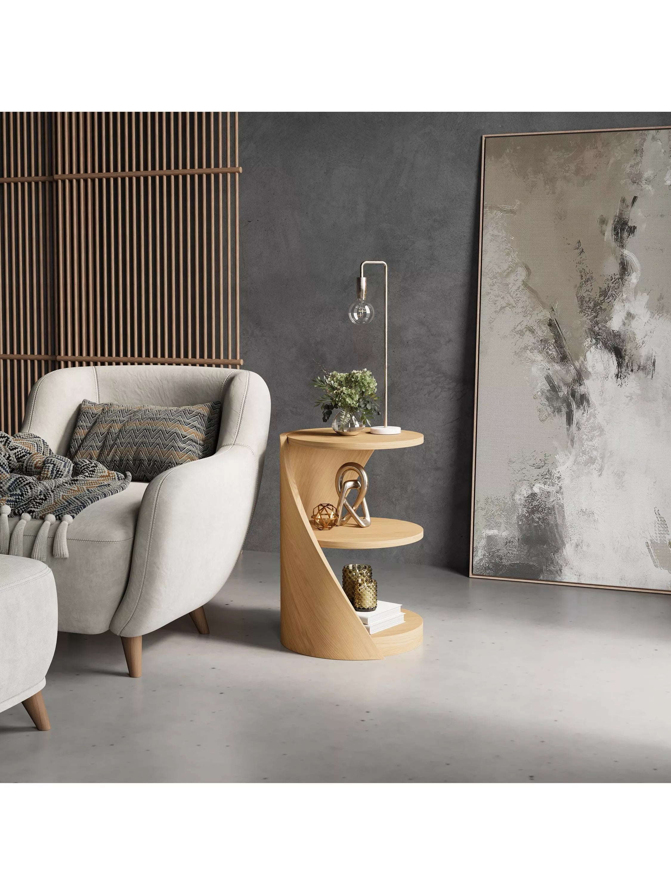 Tom Schneider single lamp table 60x44x44cm, UK version