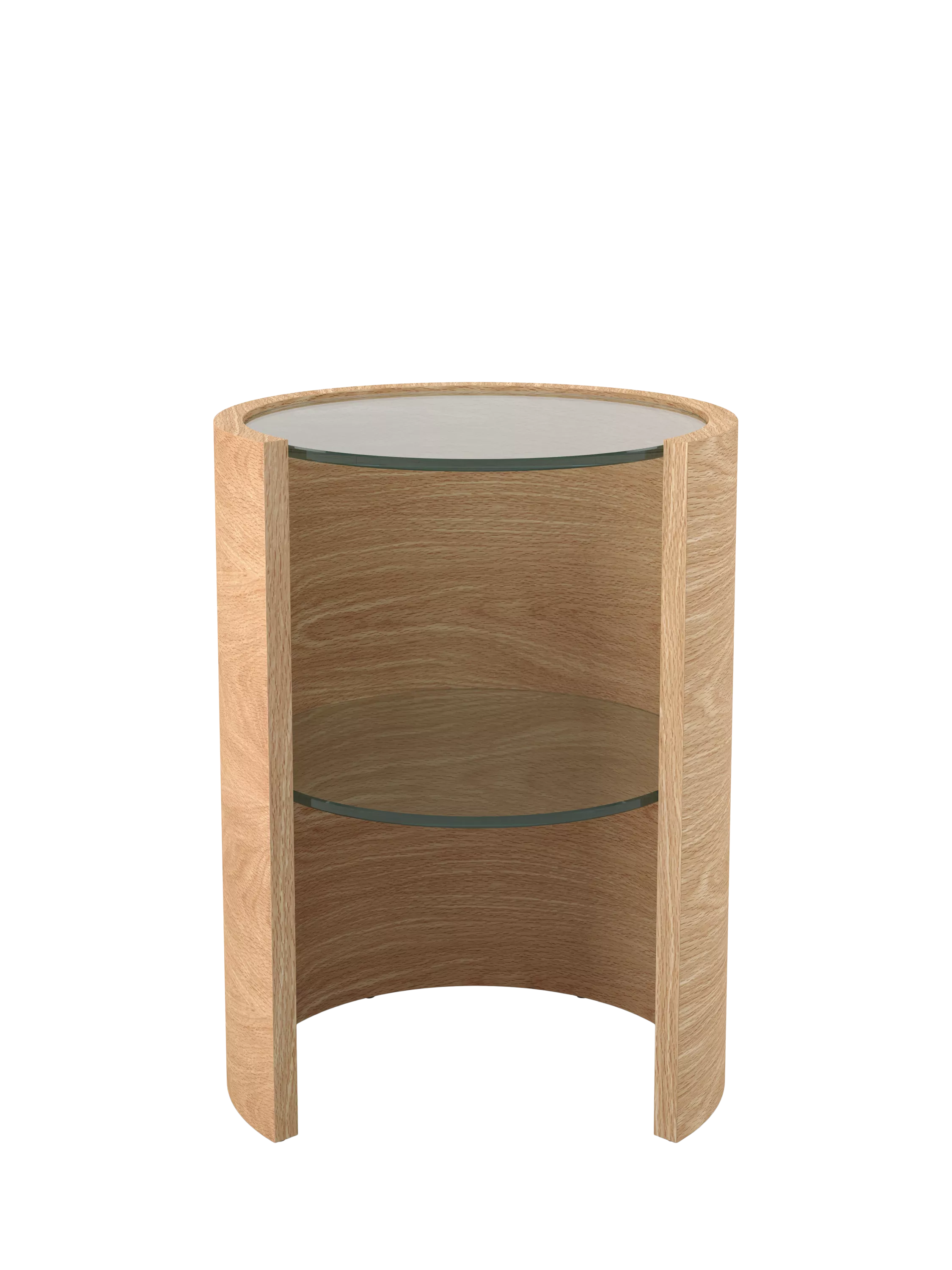 Tom Schneider Saturn Lamp Table, Oak
