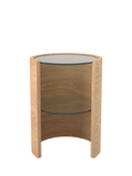 Tom Schneider Saturn Lamp Table, Oak