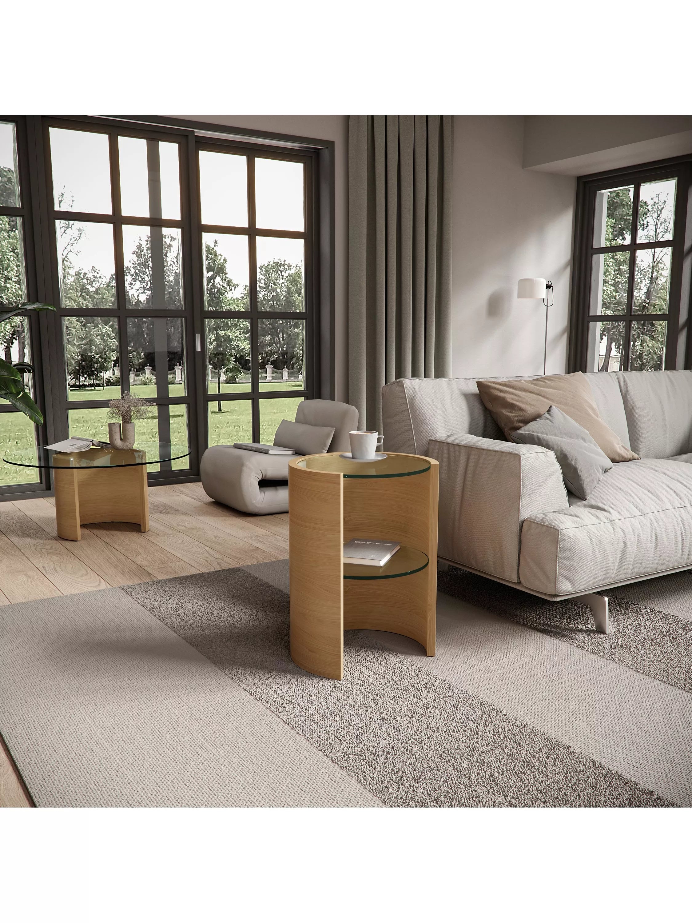 Tom Schneider Saturn cylindrical lamp table small (British brand)