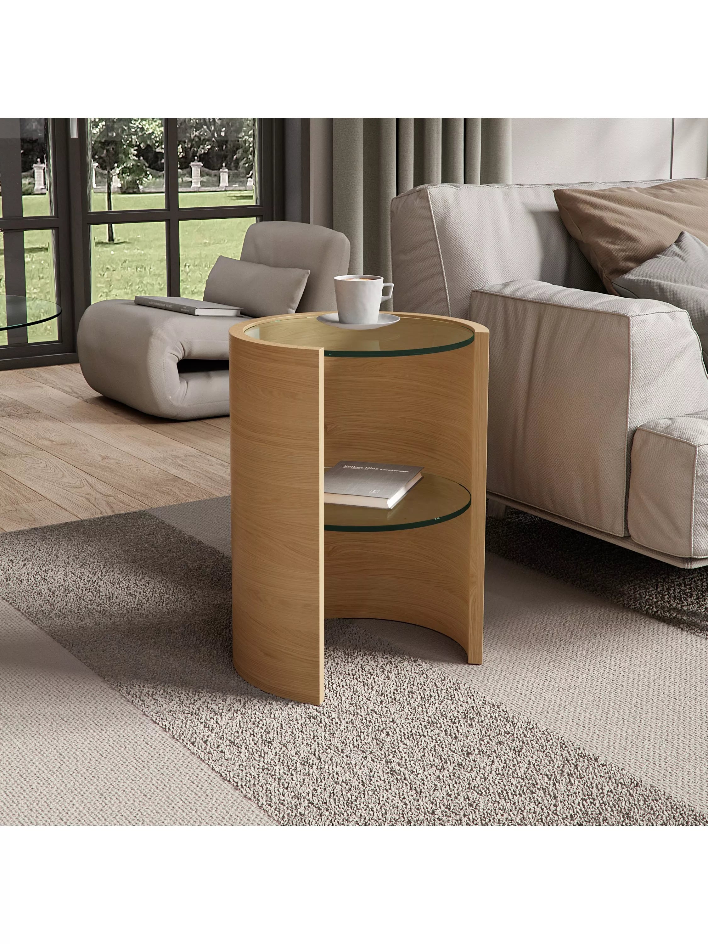 Tom Schneider Saturn cylindrical lamp table small (British brand)