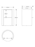Tom Schneider Saturn cylindrical lamp table small (British brand)