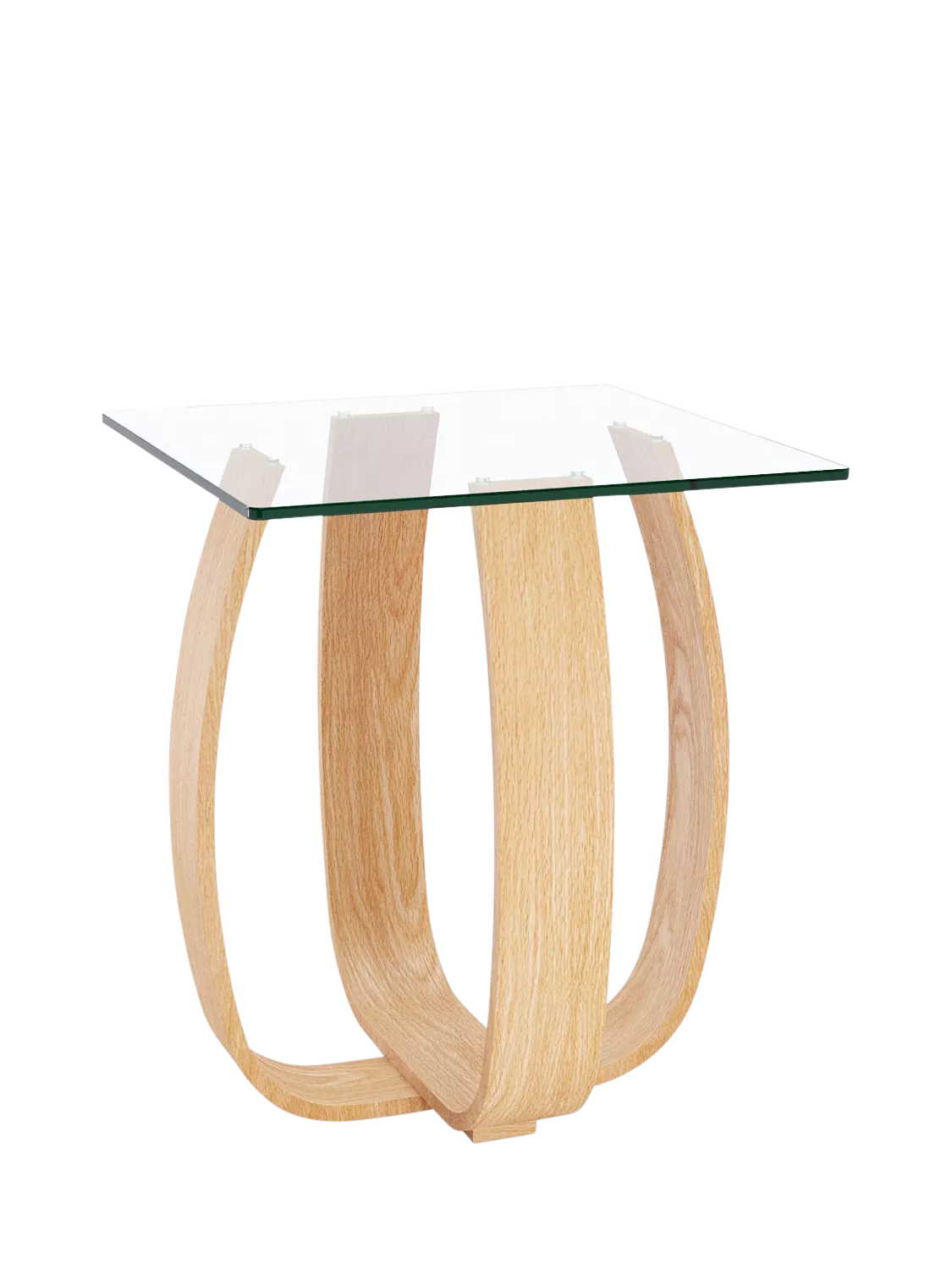 Tom Schneider Tulip side table in natural oak - British brand