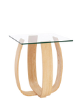 Tom Schneider Tulip side table in natural oak - British brand