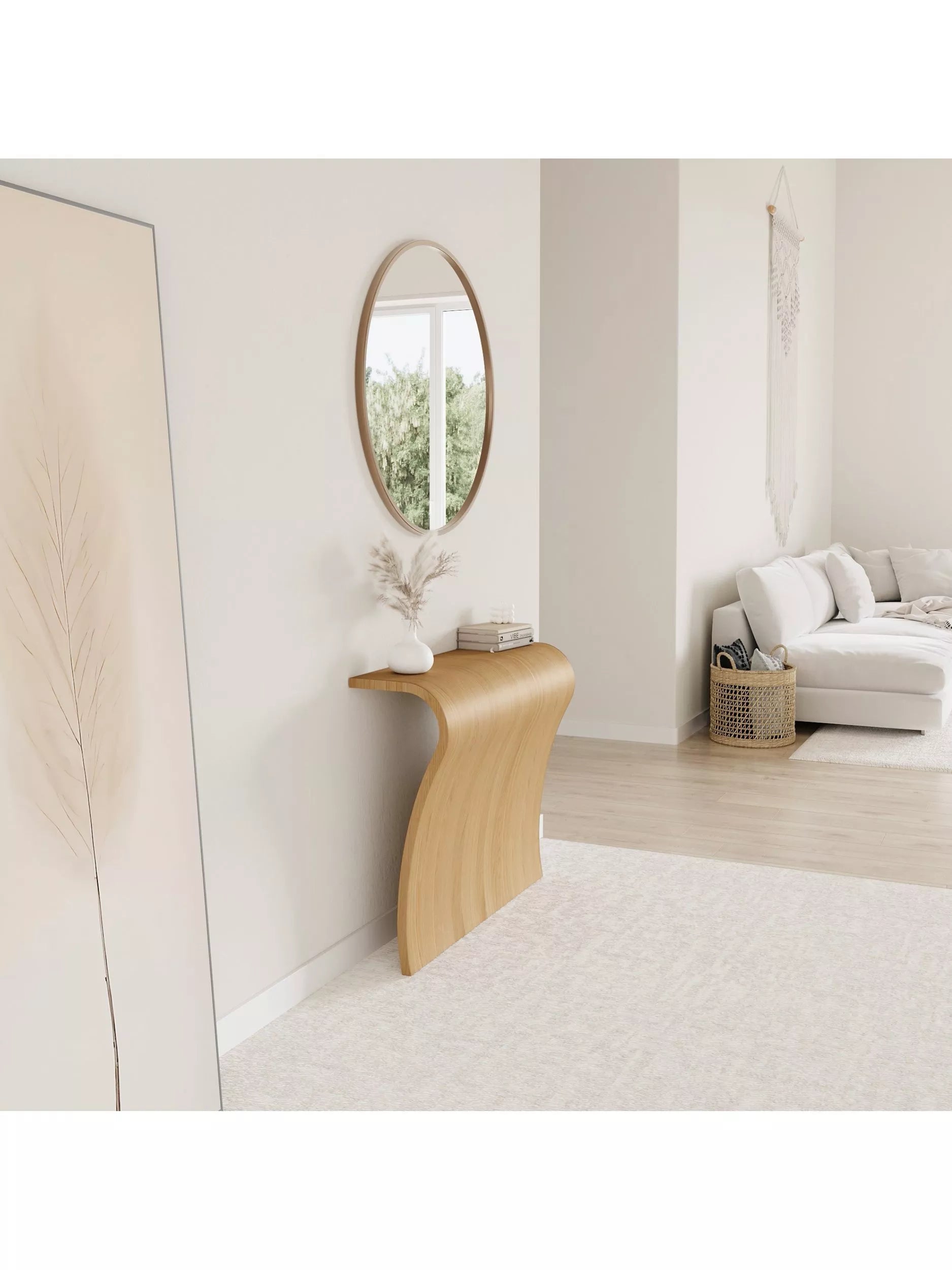 Tom Schneider Elle console table oak wood - British product