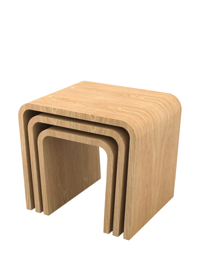 John Lewis Tom Schneider Wave Nest of Tables- Buy online at McGrocer