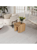 Tom Schneider Wave nest of tables oak three piece set - British product